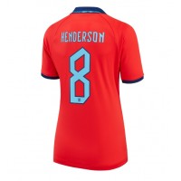Koszulka piłkarska Anglia Jordan Henderson #8 Strój wyjazdowy dla kobiety MŚ 2022 tanio Krótki Rękaw